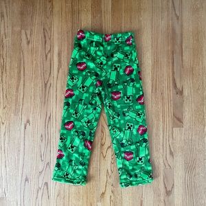 Minecraft Fleece Pajama Pant Size 8
